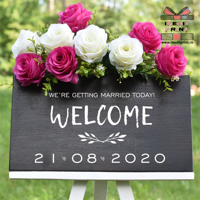 Plăcuță Întâmpinare "Welcome" Personalizată PN48 [4]