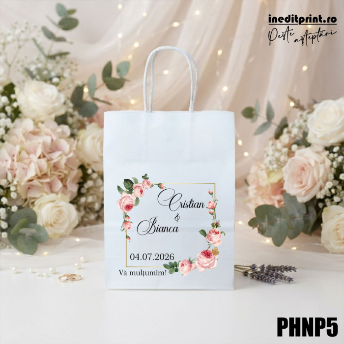 Punga din hartie pentru nunta personalizata PHNP5 [2]
