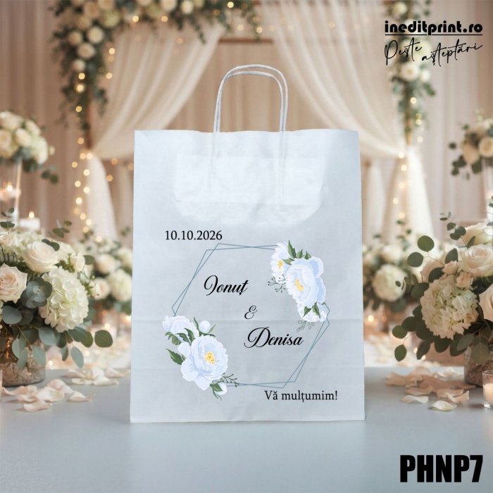 Punga din hartie pentru nunta personalizata PHNP7 [2]