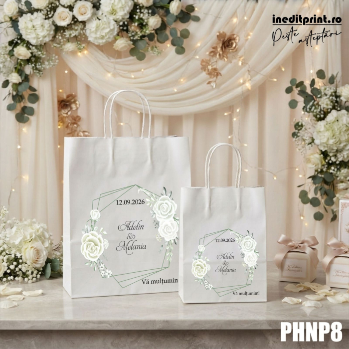 Punga din hartie pentru nunta personalizata PHNP8 [2]