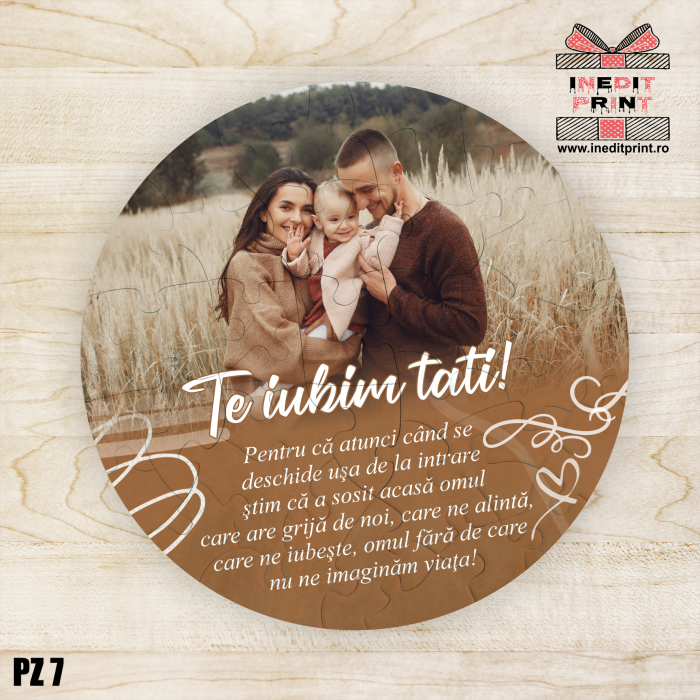 Puzzle personalizat Te iubim tati! PZ7 [2]
