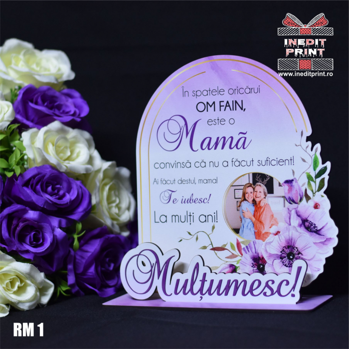 Ramă foto personalizată Mulțumesc mama RM1 [2]