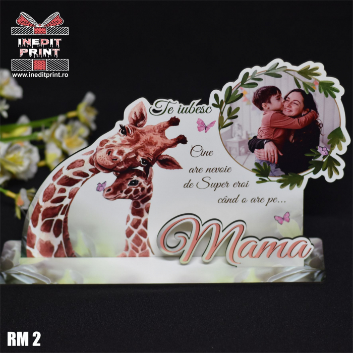 Ramă foto personalizată ”Te iubesc mama” RM2 [4]