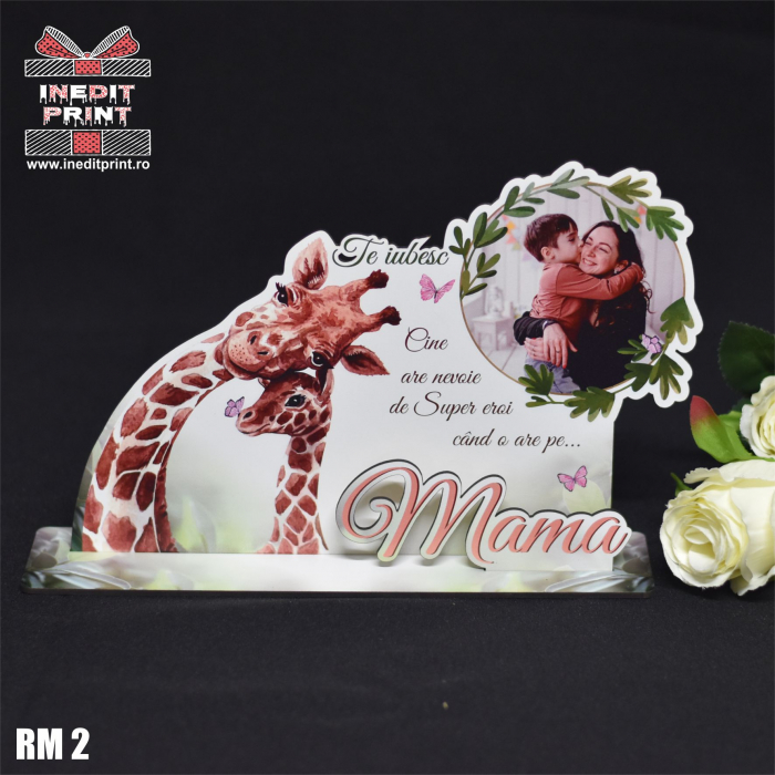 Ramă foto personalizată ”Te iubesc mama” RM2 [3]