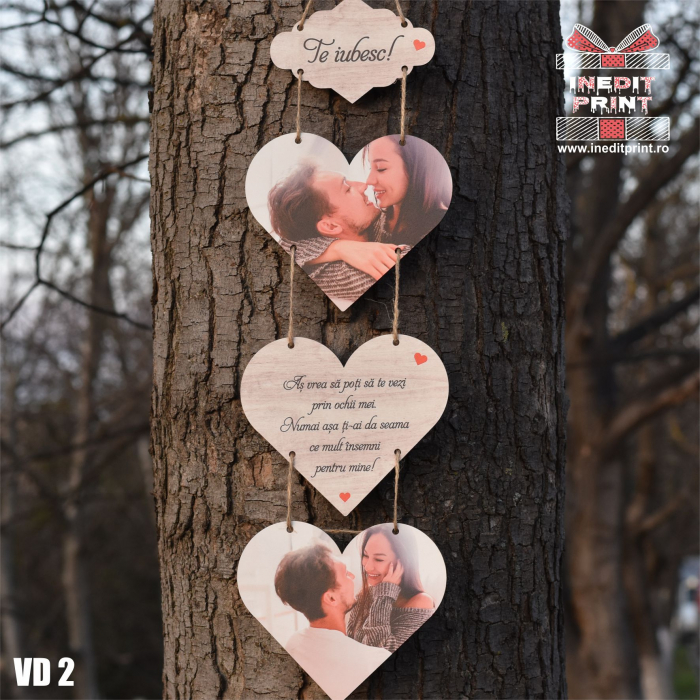 Rama foto personalizata Hearts VD2 [4]