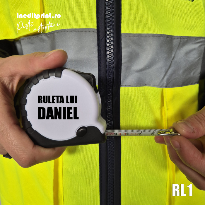 Ruleta personalizata 3m cu text sau logo RL1 [5]