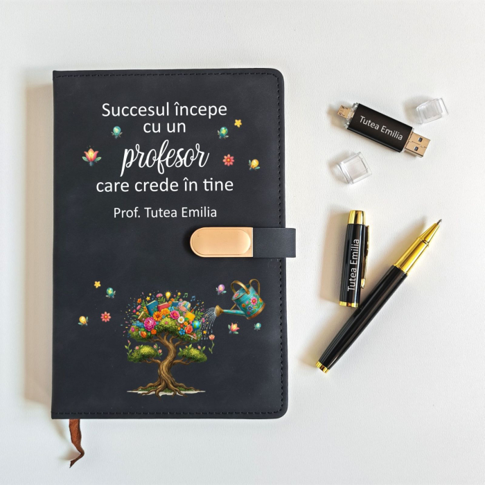 Set Cadou Sijia Negru cu Auriu Personalizat GPK33 [2]