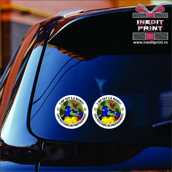 Set de Stickere Auto LMP MODEL NOU - Asociația Liga Militarilor Profesioniști [2]