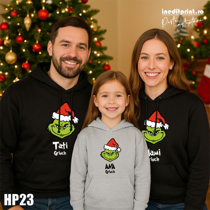 Set hanorac personalizat Familia Grinch HP23 [1]