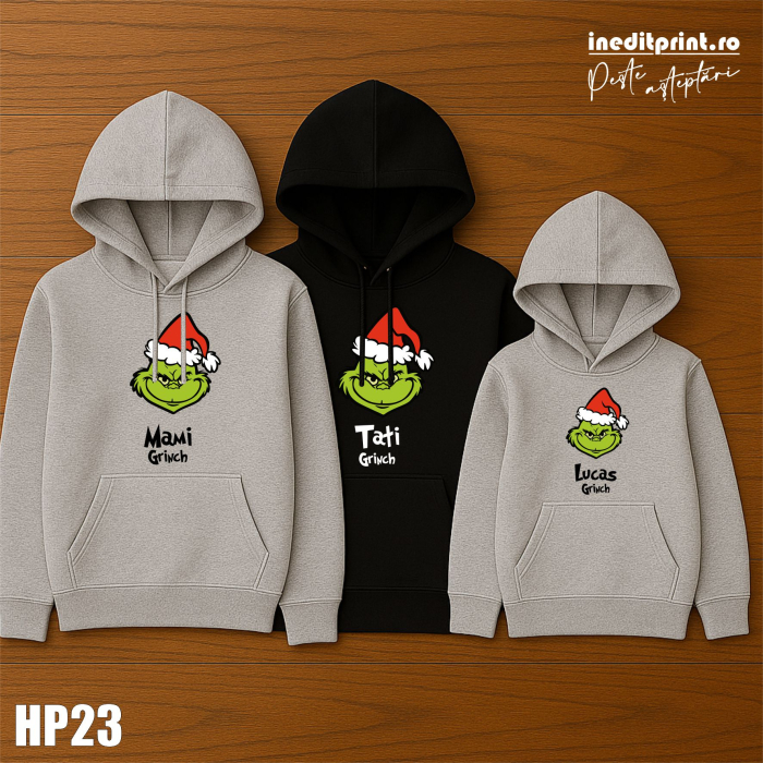 Set hanorac personalizat Familia Grinch HP23 [2]