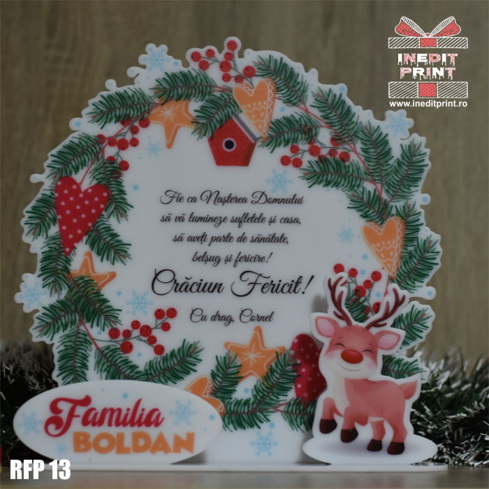 Decoratiune Craciun personalizata REINDEER RFP13 [2]