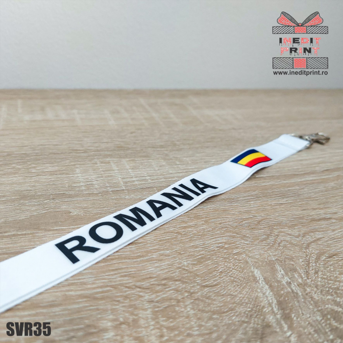 Șnur textil cu carabinieră ”ROMÂNIA” SVR35 [3]