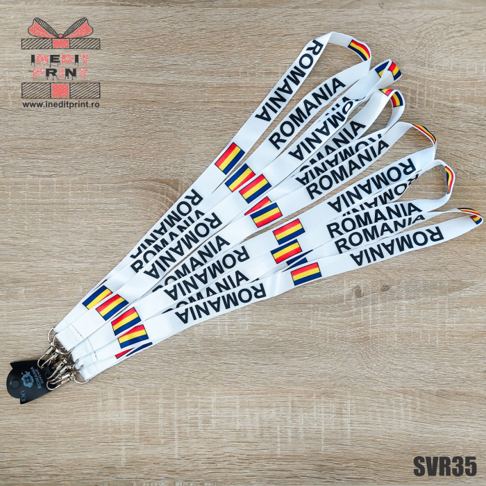 Șnur textil cu carabinieră ”ROMÂNIA” SVR35 [2]
