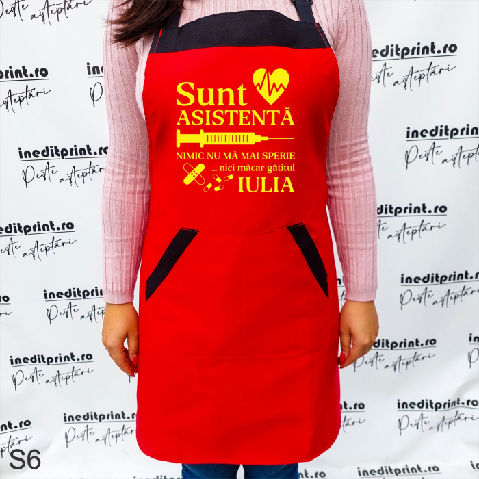 Șorț personalizat asistentă medicală S6 [3]