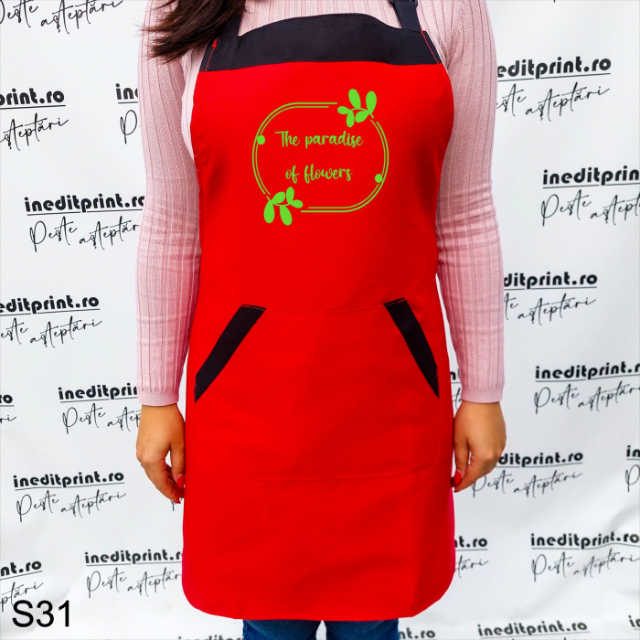 Șorț personalizat Flowers S31 [3]