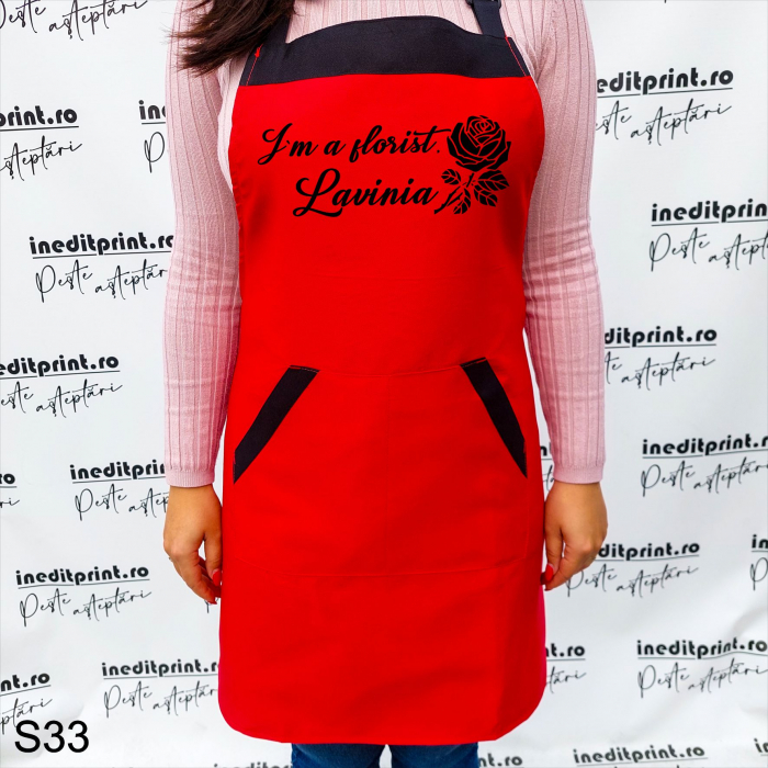 Șorț personalizat I`m florist S33 [5]