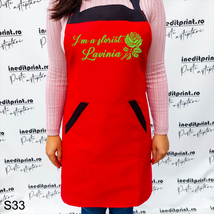 Șorț personalizat I`m florist S33 [6]