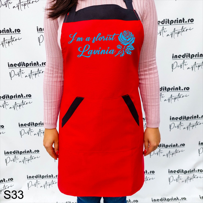 Șorț personalizat I`m florist S33 [7]