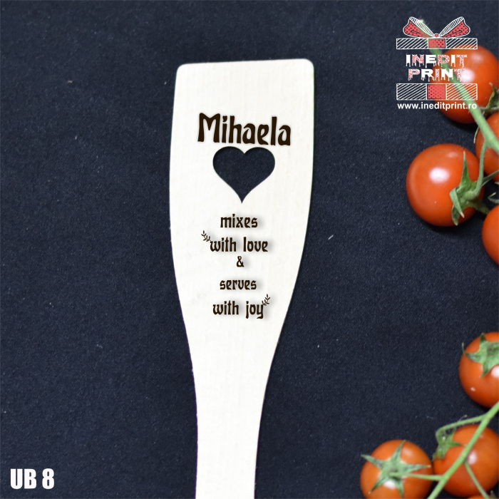 Spatulă cu inimă  personalizată  With love UB8 [2]