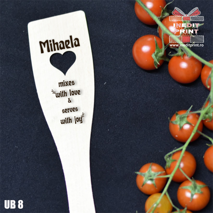 Spatulă cu inimă  personalizată  With love UB8 [3]
