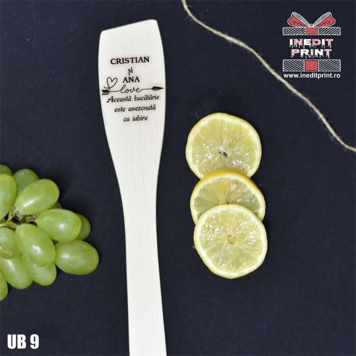 Spatulă dreaptă personalizată Iubire UB9 [2]