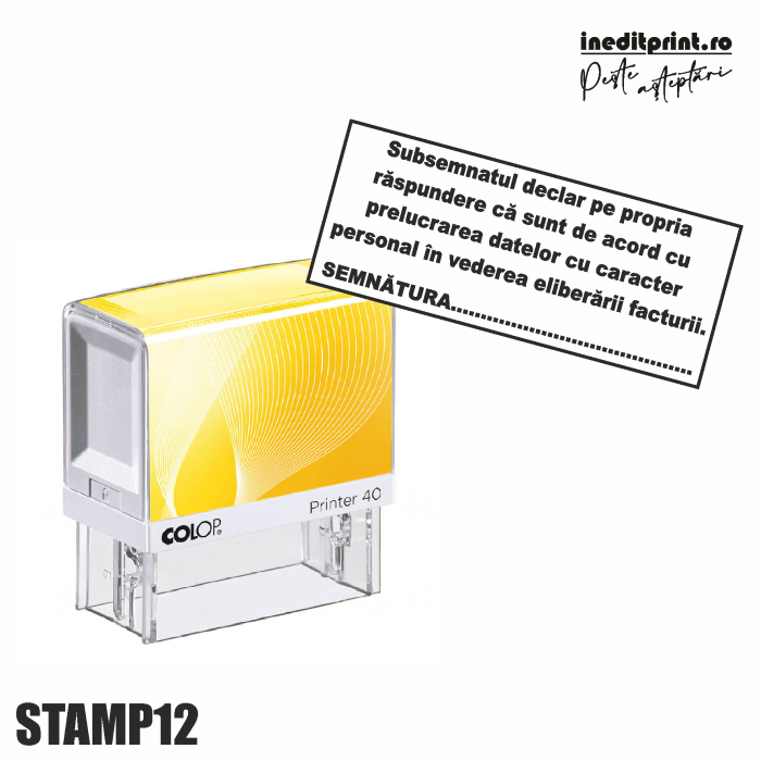 Stampila Printer STAMP12 - Acord Prelucrare Date [1]