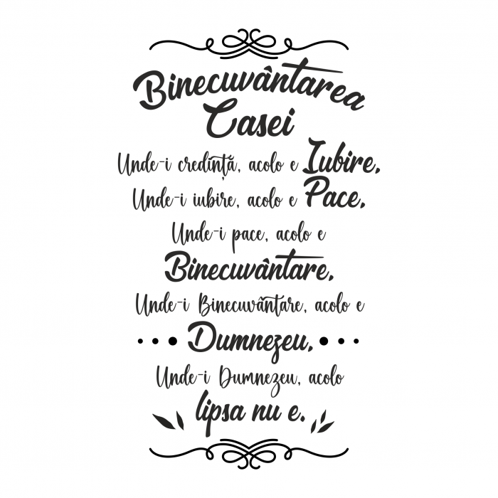 Sticker Binecuvantarea Casei STC22 [3]