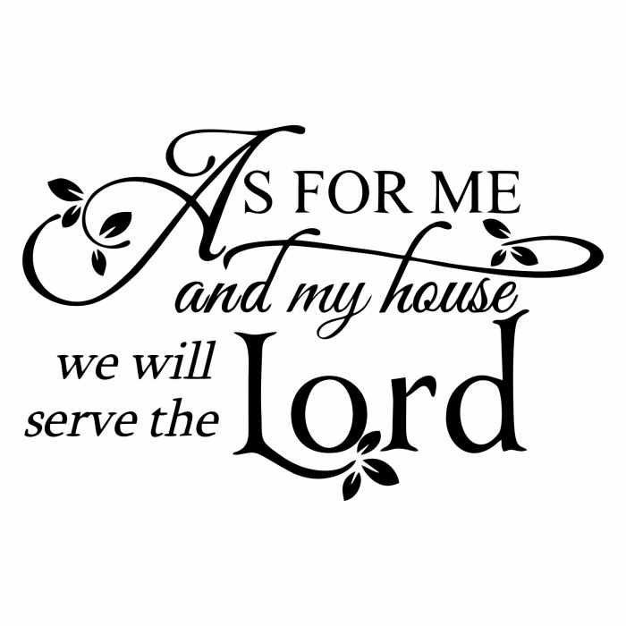 Sticker Me and my house Joshua 25:15 STC9 [3]