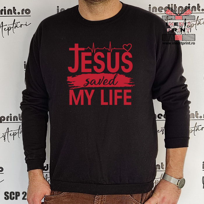Sweatshirt Jesus saved my life SCP2 [3]