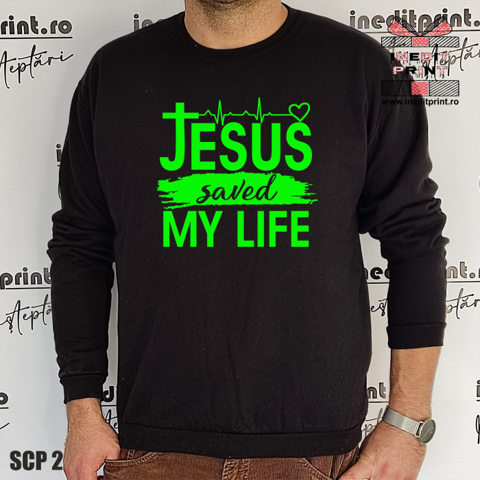 Sweatshirt Jesus saved my life SCP2 [2]