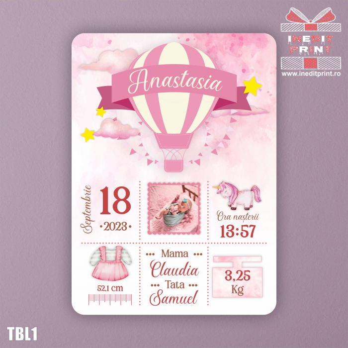 Tablou personalizat Baby Girl TBL1 [2]