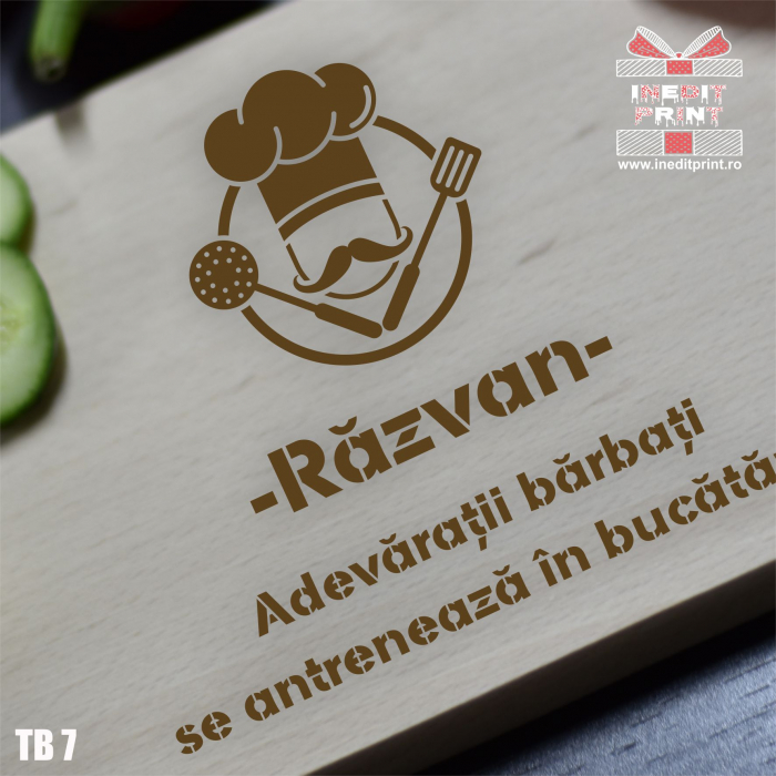 Tocător personalizat cu mâner Adevaratii barbati TB7 [3]