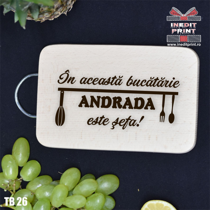 Tocător personalizat cu mâner Șef TB26 [3]