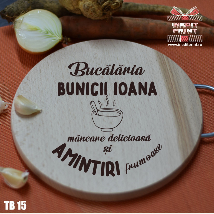 Tocător personalizat cu mâner Mâncare delicioasă TB15 [3]
