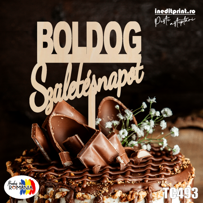 Topper tort Boldog Szuletesnapot TC493 [2]