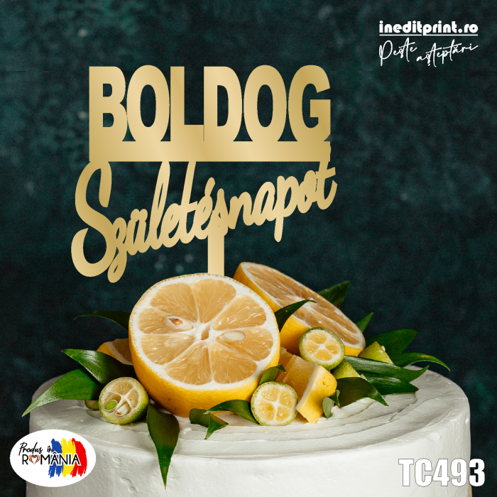 Topper tort Boldog Szuletesnapot TC493 [1]