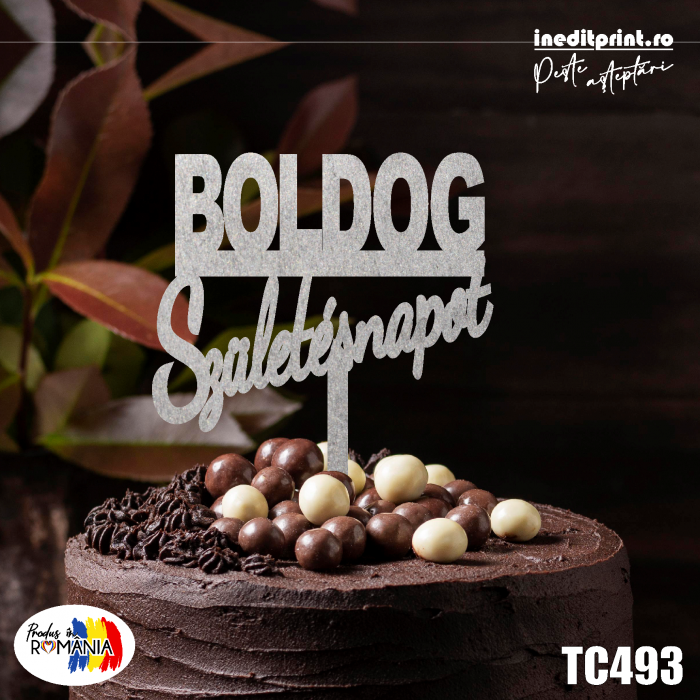 Topper tort Boldog Szuletesnapot TC493 [3]