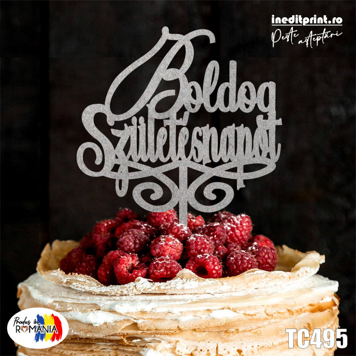 Topper tort Boldog Szuletesnapot TC495 [2]