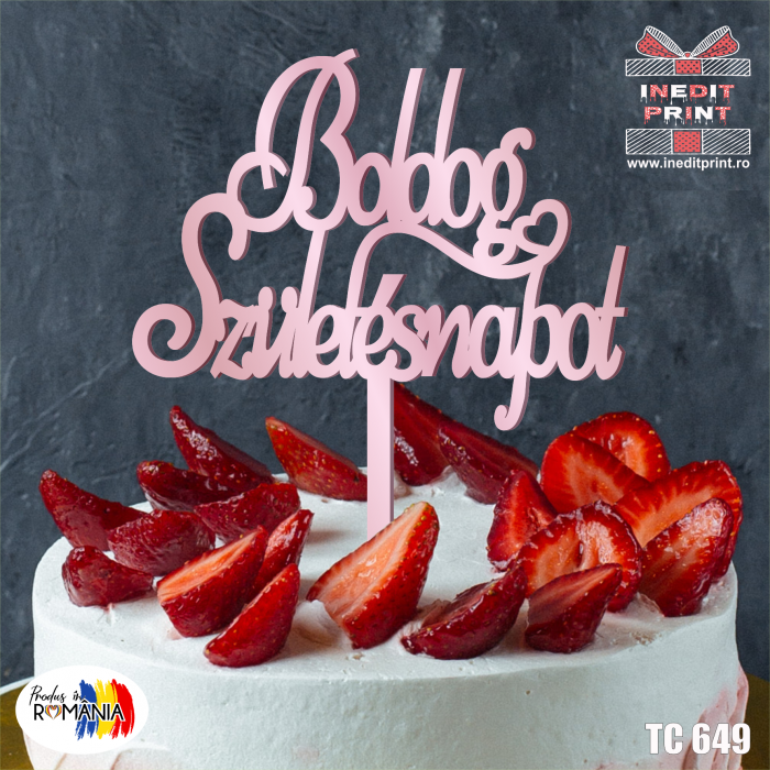 Topper Tort Boldog Szuletesnapot TC649 [6]
