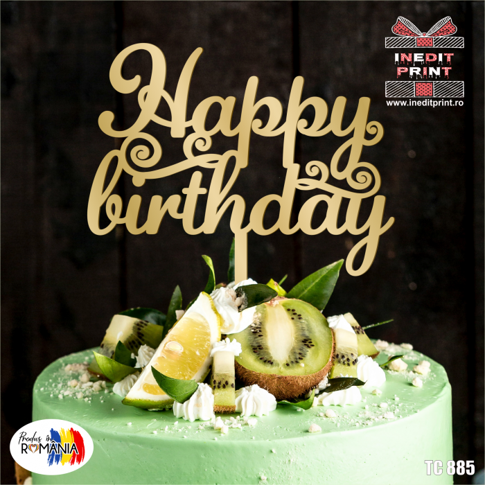 Topper Tort Happy Birthday TC885 [8]