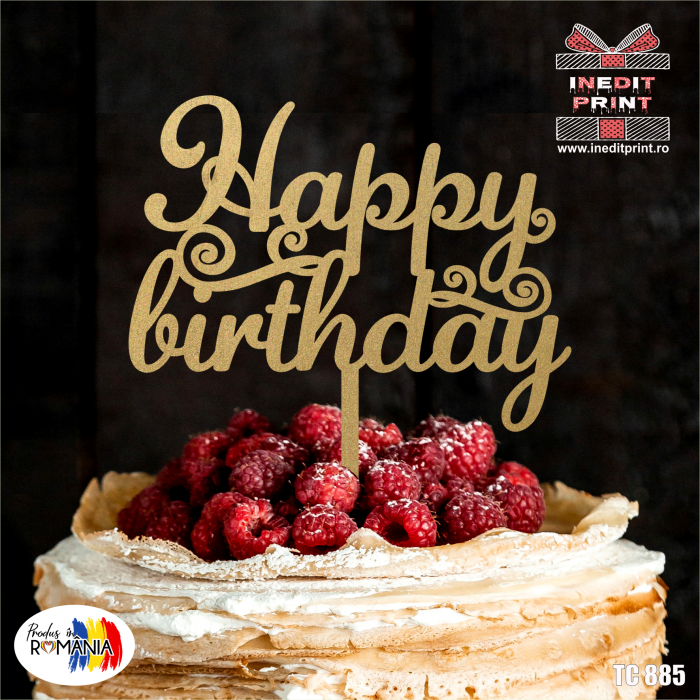 Topper Tort Happy Birthday TC885 [4]