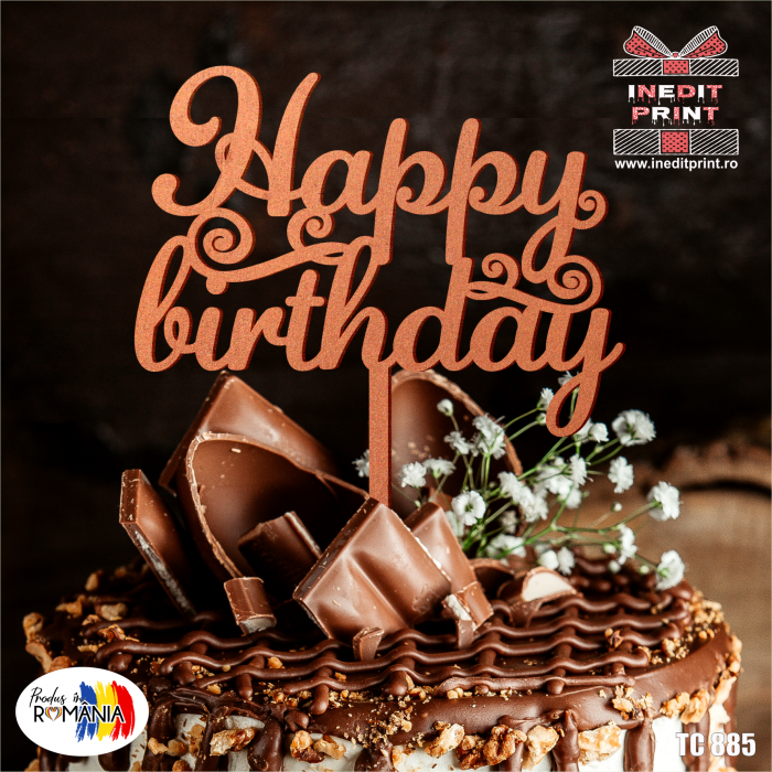 Topper Tort Happy Birthday TC885 [6]