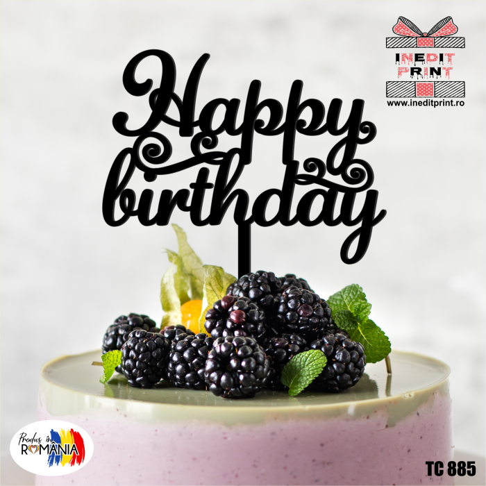 Topper Tort Happy Birthday TC885 [2]