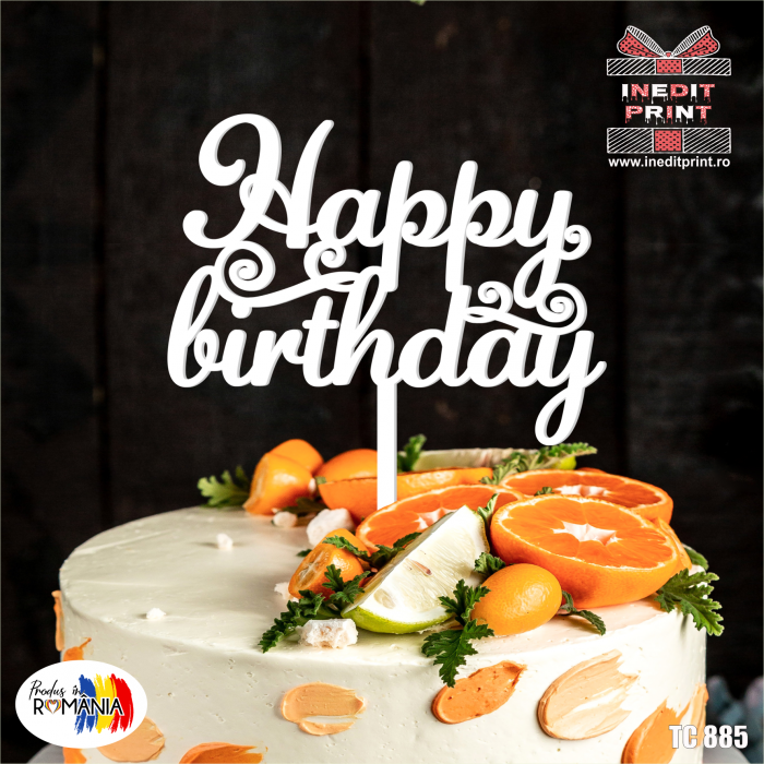 Topper Tort Happy Birthday TC885 [3]