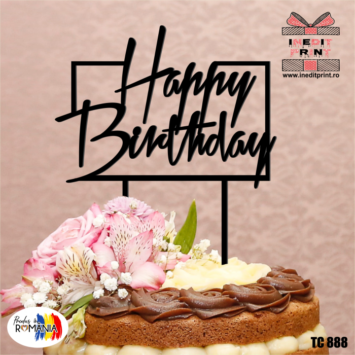 Topper Tort Happy Birthday TC888 [2]