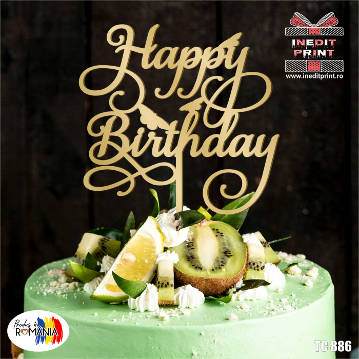 Topper tort Happy Birthday TC886 [2]