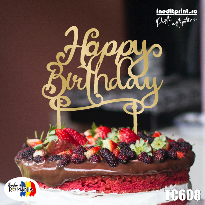 Topper tort Happy Birthday TC608 [3]