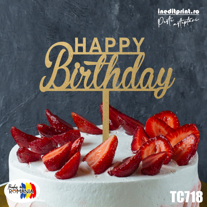 Topper tort Happy Birthday TC718 [2]
