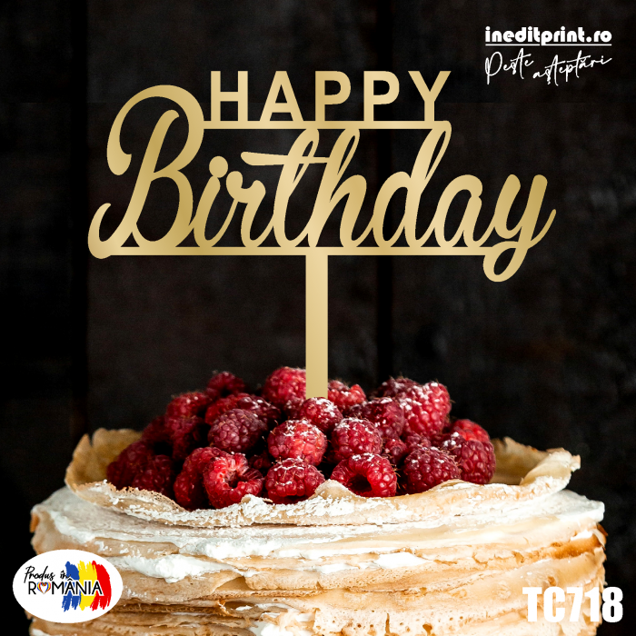Topper tort Happy Birthday TC718 [4]