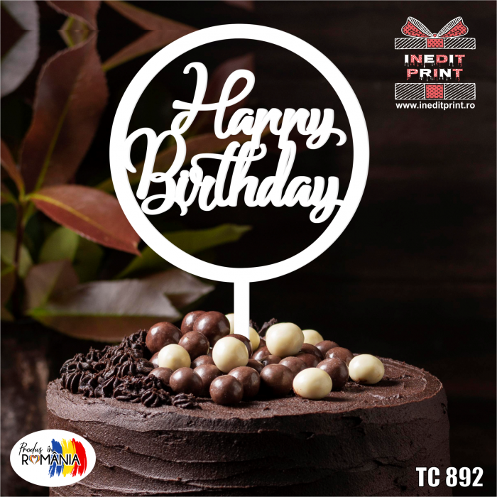 Topper tort Happy Birthday TC892 [4]